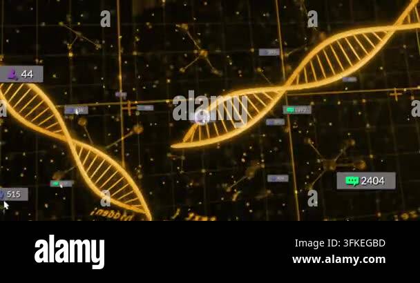 On play gold double-helix sweeping grid segments sliding badges rising ...