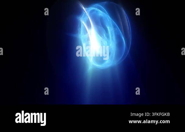 abstract blue light on black background Stock Video Footage - Alamy
