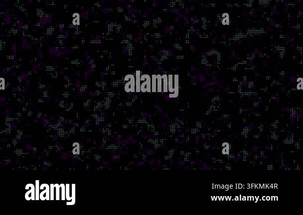 Cyber Digital Pixel Matrix Data Flow Animation Background Stock Video ...