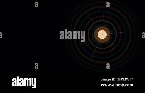 4K 60fps abstract motion graphics loop featuring vibrant neon light ...