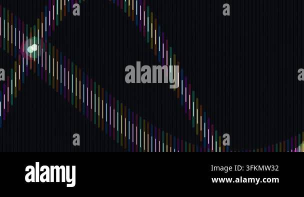 4K 60fps abstract looping motion graphics featuring glowing neon ...