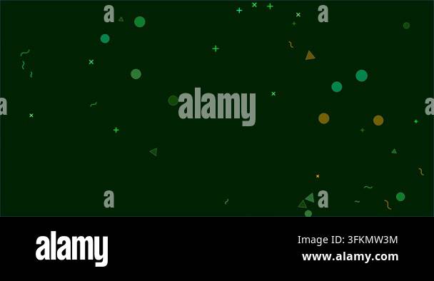 4K 60fps abstract motion graphics loop featuring glowing neon particles ...