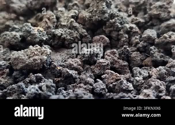 Lava Racks Black volcanic lava stone gravel, natural porous basalt rock texture ...