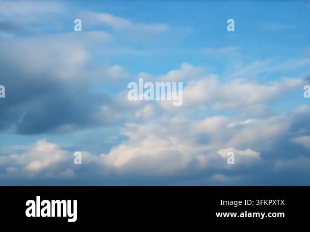 beautiful natural background with sky filled with fluffy clouds Stock ...