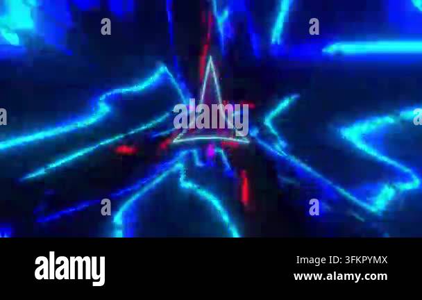 abstract background featuring abstract, futuristic neon lights Stock ...
