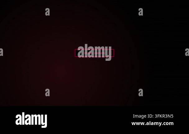 Abstract dark background with a pulsing red glowing rectangular shape ...