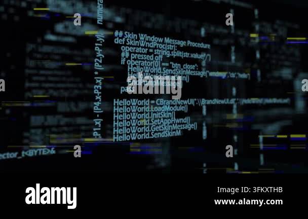 Process In Computer Sign Animation of computer data processing over grid. Global computing ...