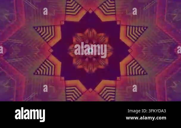 Spape Design Colorful geometric pattern resembling star shape design Stock Video ...