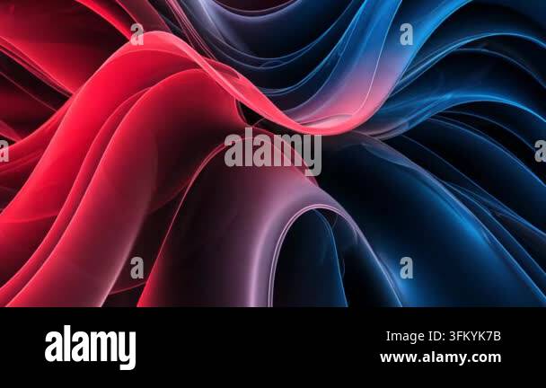 Colorful wavy shapes creating vibrant abstract background Stock Video ...