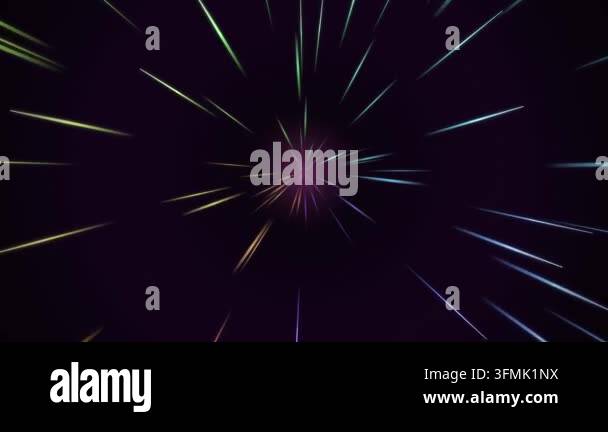 lightspeed journey abstract hyperspace motion with colorful light ...