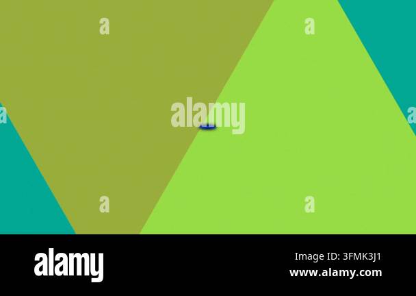 Animation of high score over triangles on green background. video game ...