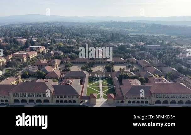beautiful aerial view of Stanford Stock Video Footage - Alamy