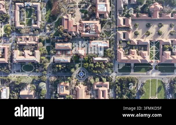 beautiful aerial view of Stanford Stock Video Footage - Alamy