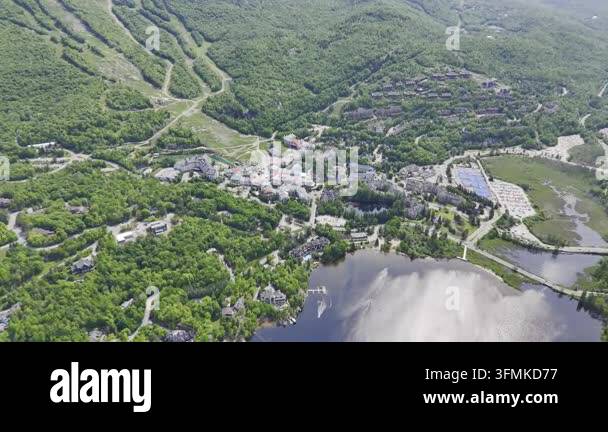 aerial view of the river in the mountains Stock Video Footage - Alamy