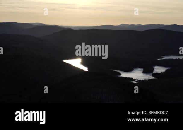 beautiful sunset over the mountains Stock Video Footage - Alamy