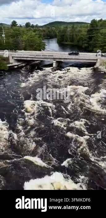 aerial view of the river in the forest Stock Video Footage - Alamy