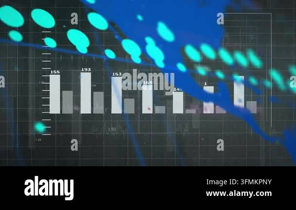 On data update bars expanding, teal dots sweeping, blue map shifting ...