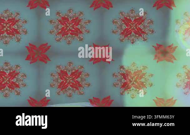 Motion footage background with colorful elements. Flowers. Vintage ...