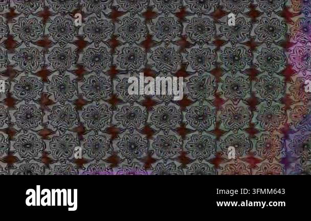 Motion footage background with colorful elements. Flowers. Vintage ...
