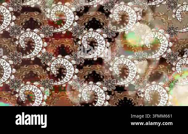 Motion footage background with colorful elements. Flowers. Vintage ...