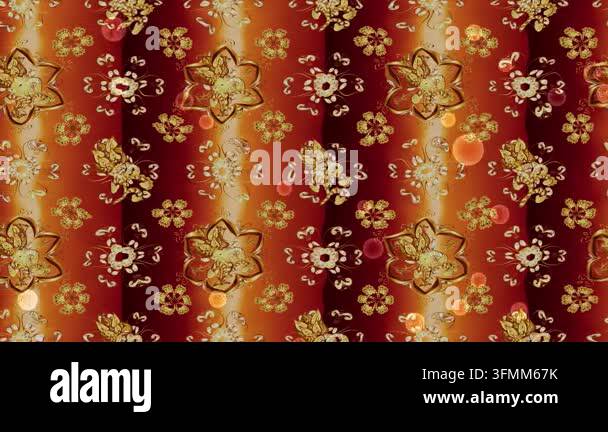 Motion footage background with colorful elements. Flowers. Vintage ...