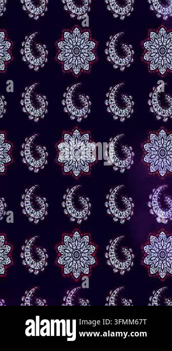 Motion footage background with colorful elements. Flowers. Vintage ...