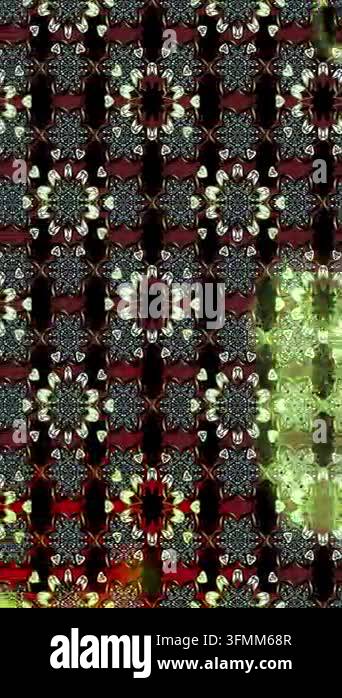 Motion footage background with colorful elements. Flowers. Vintage ...