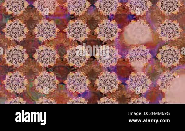 Motion footage background with colorful elements. Flowers. Vintage ...