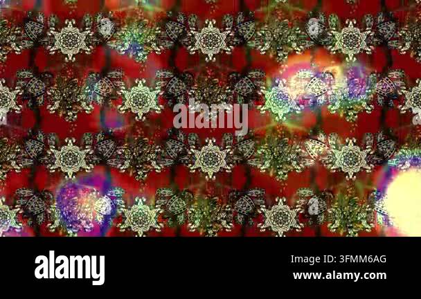 Motion footage background with colorful elements. Flowers. Vintage ...