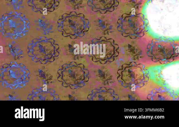 Motion footage background with colorful elements. Flowers. Vintage ...