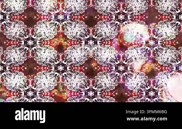 Motion footage background with colorful elements. Flowers. Vintage ...