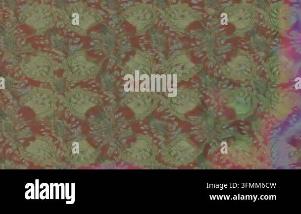 Motion footage background with colorful elements. Flowers. Vintage ...