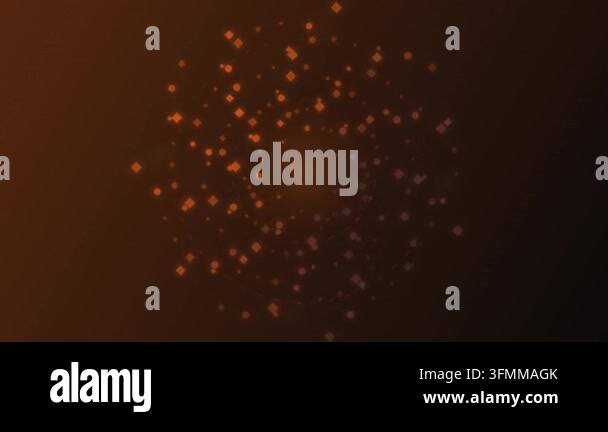 Abstract Orange Glowing Particle Spiral Rotation Background Stock Video ...