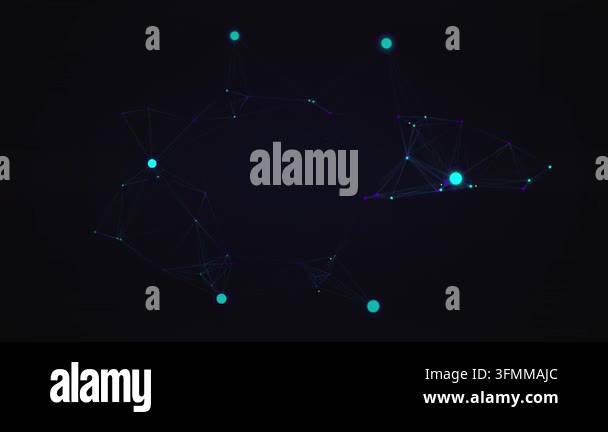 Abstract Neural Network Data Flow Connection Stock Video Footage - Alamy