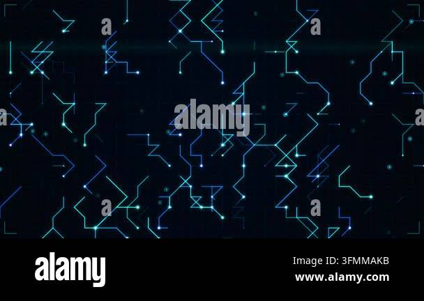 Abstract Digital Network Connectivity Background with Glowing Data ...