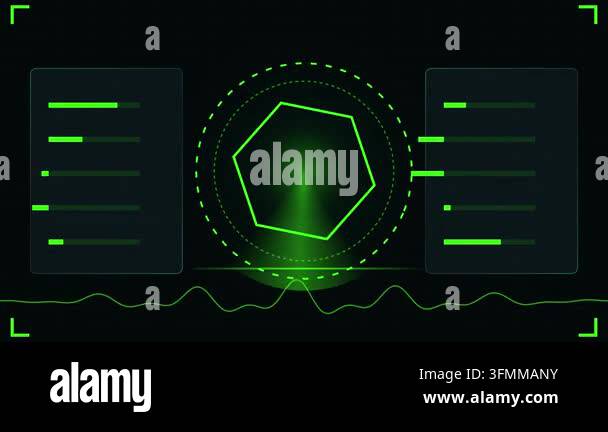Biometric Fingerprint Scanner Access Panel on Modern Glass Wall Stock ...