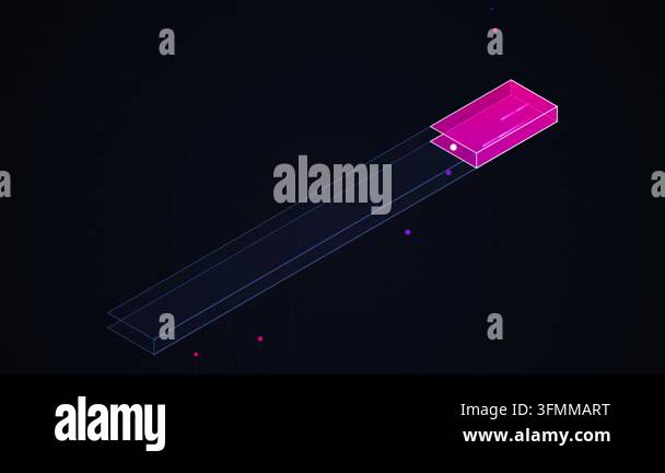 Abstract Isometric Loading Bar Animation Stock Video Footage - Alamy