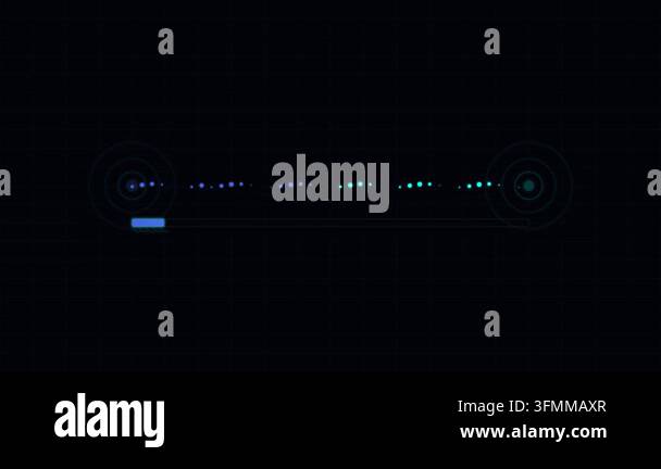 High tech motion background featuring futuristic digital data streams ...
