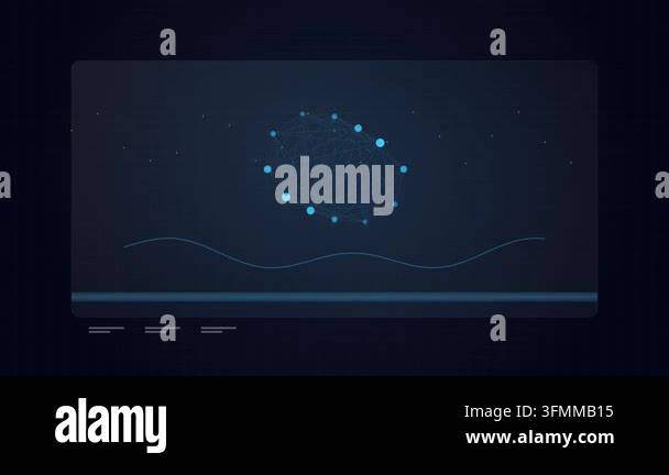 Abstract Neural Network Analytics Interface Animation Stock Video ...