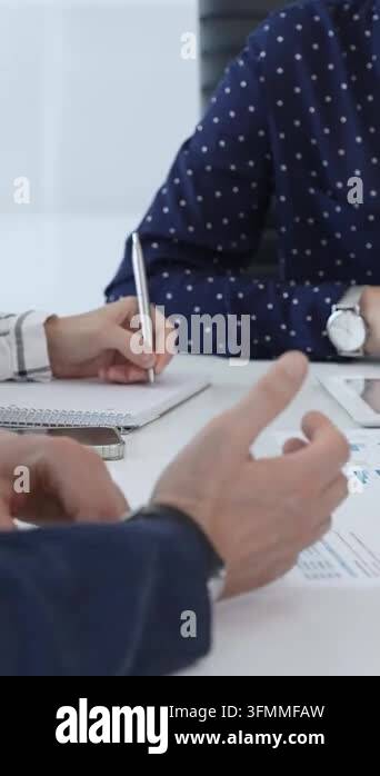 Business team analyzing financial data using charts, graphs, and ...