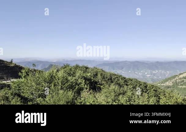 beautiful landscape with mountains and clouds Stock Video Footage - Alamy