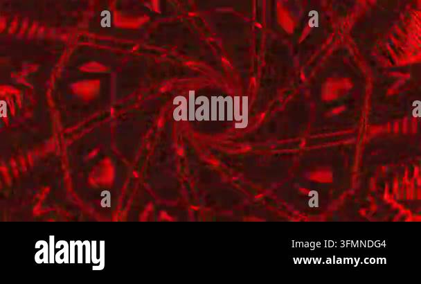 Abstract swirling pattern with vibrant red and black colors Stock Video ...