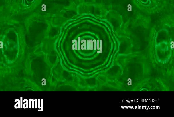 Abstract pattern featuring concentric circles in vibrant green Stock ...