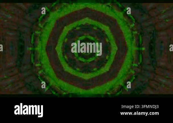Abstract pattern featuring concentric circles in green tones Stock ...