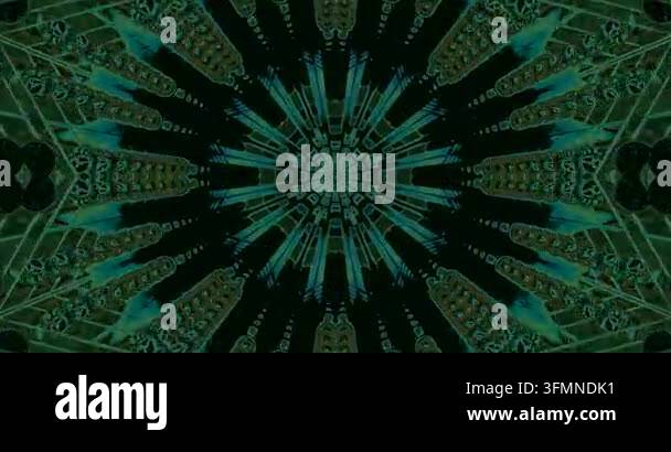 Abstract pattern featuring symmetrical shapes and vibrant colors Stock ...