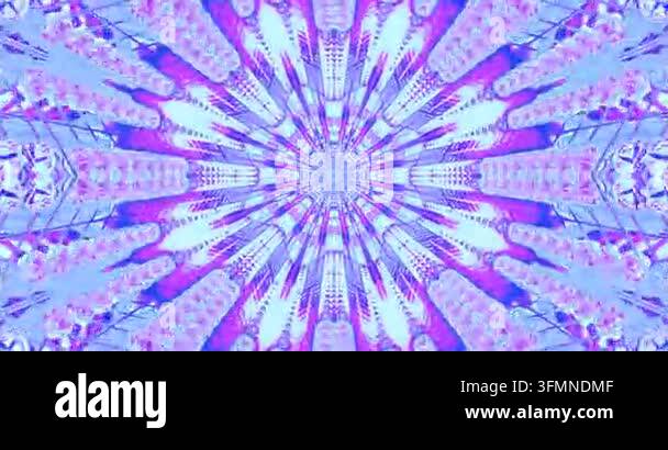 Abstract pattern radiating in vibrant purple and blue colors Stock ...