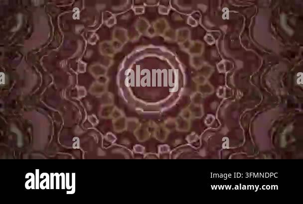 Intricate circular pattern with vibrant colors and shapes Stock Video ...