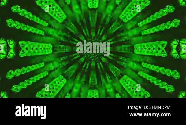 Abstract pattern featuring vibrant green colors and shapes Stock Video ...