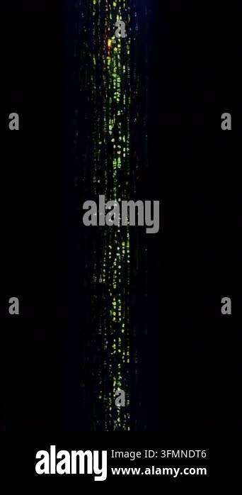 abstract background with glowing lines and dots on black Stock Video ...