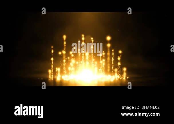abstract background of glowing particles and sparks Stock Video Footage ...
